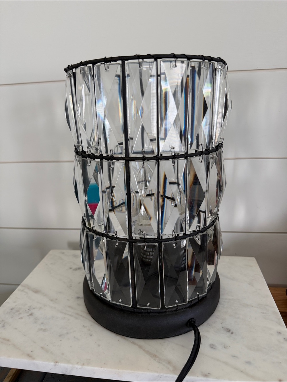 Pottery Barn Adeline Ambient Crystal Accent Lamp #2